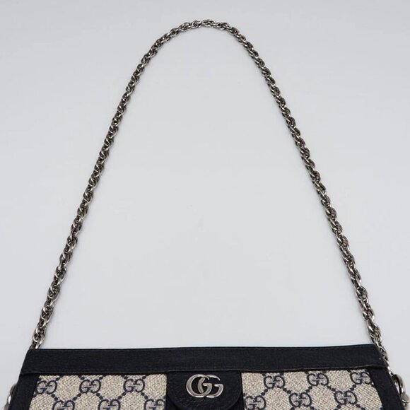 Gucci Supreme GG Coated Canvas Vintage Web Ophidia Small Shoulder Bag 795-050325 - Picture 4 of 12